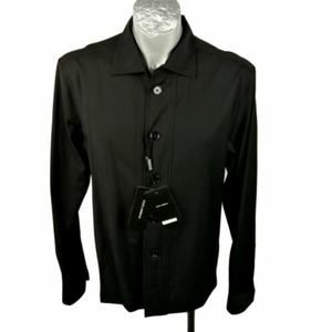 Dolce & Gabbana Men Shirt Black Sz 43 💯AUTH